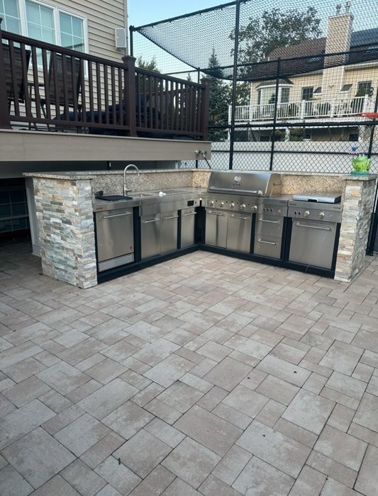 Outdoor Kitchen work by EastSide Builders NY Corp